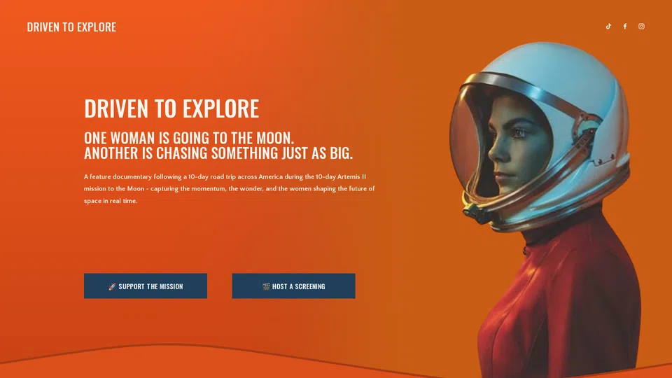 Homepage snapshot at launch
