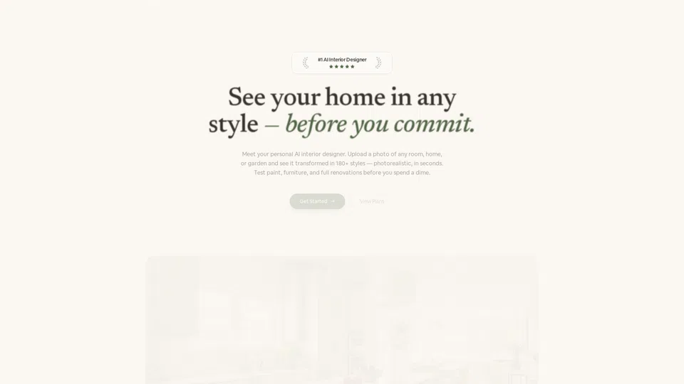 Homepage snapshot at launch