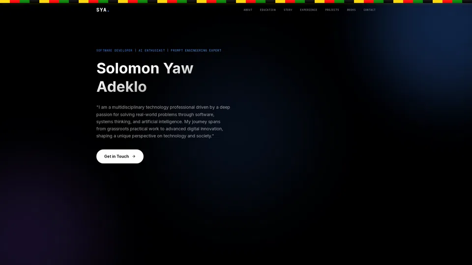 Homepage snapshot at launch