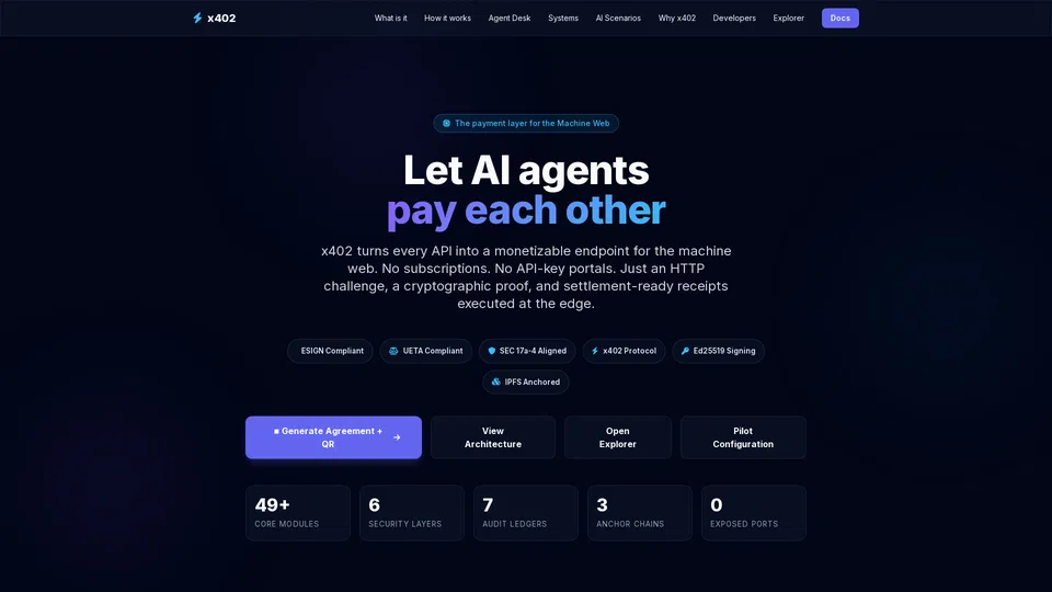 Homepage snapshot at launch