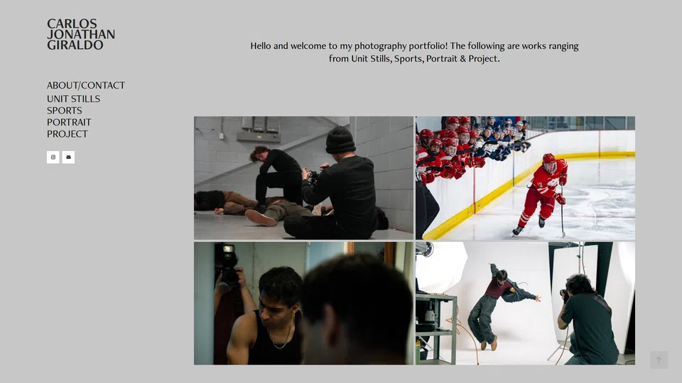 Homepage snapshot at launch
