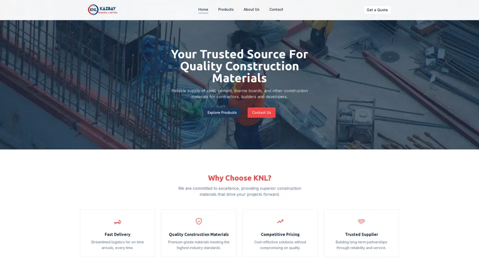 Homepage snapshot at launch