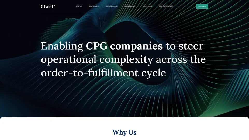 Homepage snapshot at launch