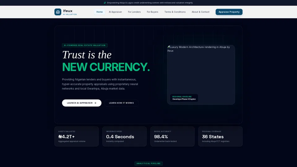 Homepage snapshot at launch