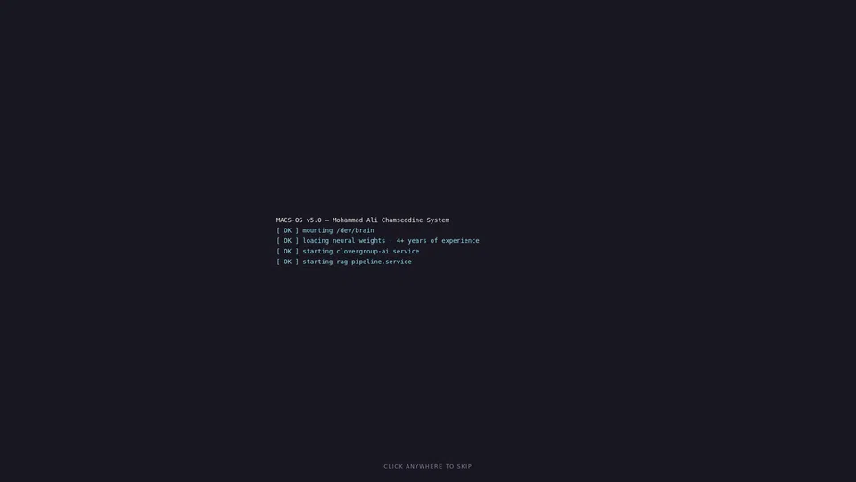 Homepage snapshot at launch