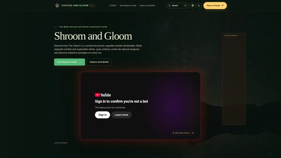 Homepage snapshot at launch