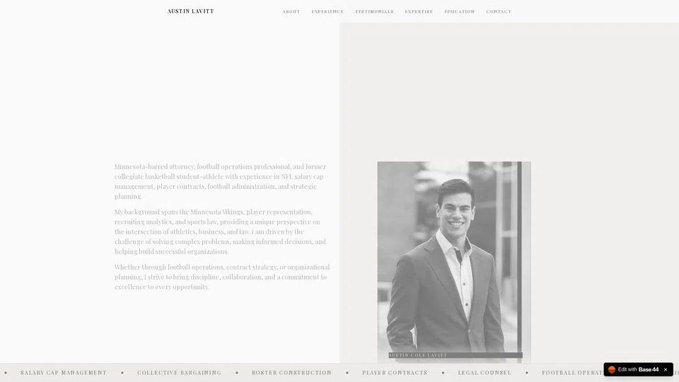 Homepage snapshot at launch