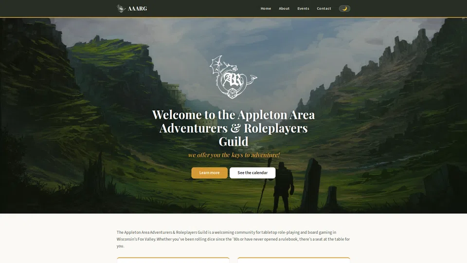 Homepage snapshot at launch