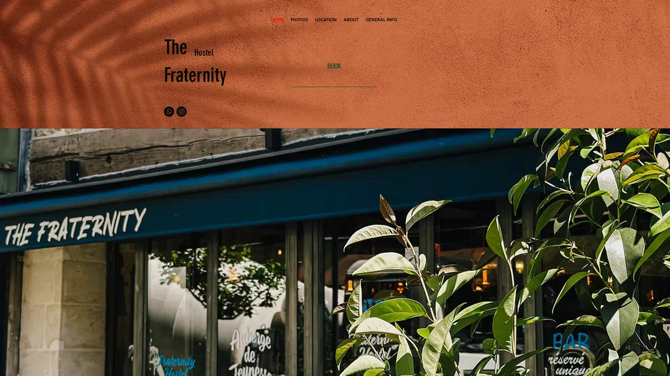 Homepage snapshot at launch