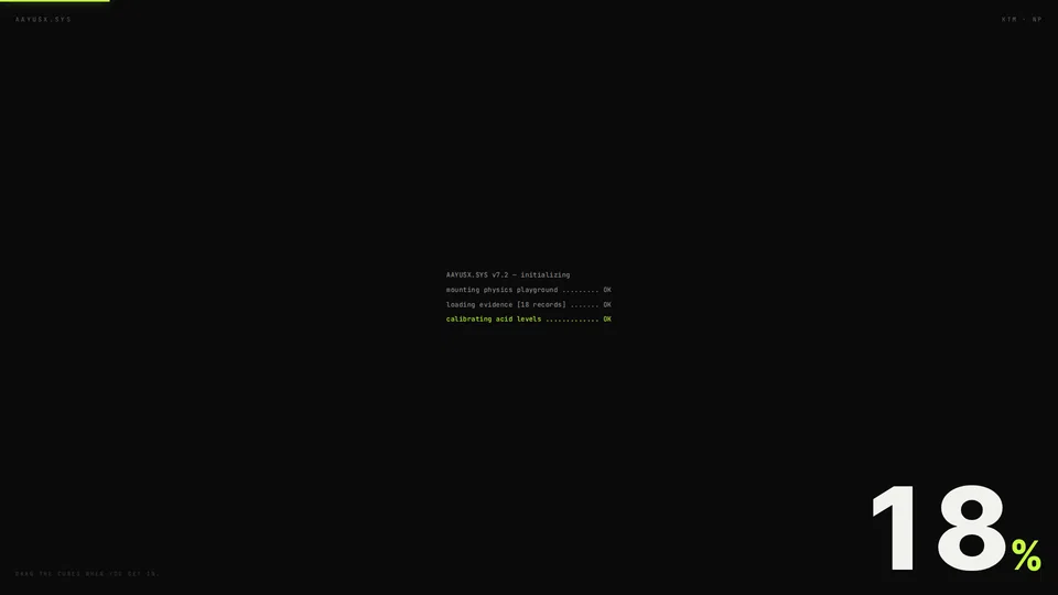 Homepage snapshot at launch
