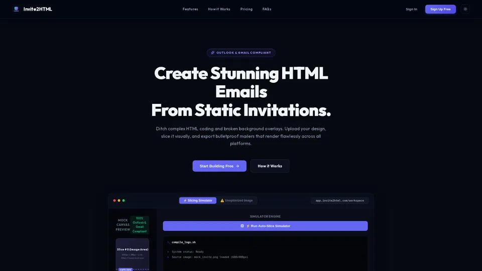 Homepage snapshot at launch