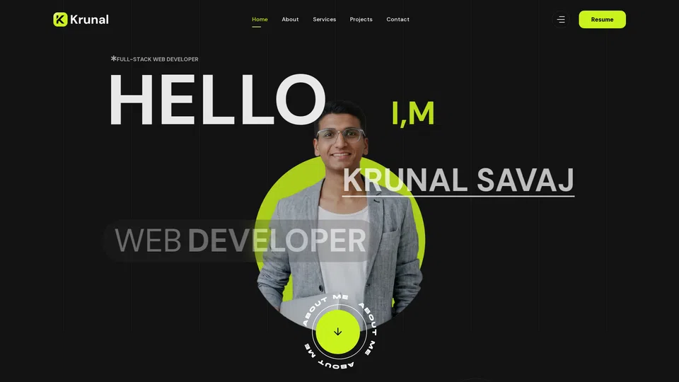 Homepage snapshot at launch