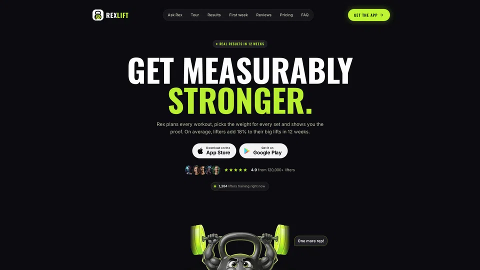 Homepage snapshot at launch