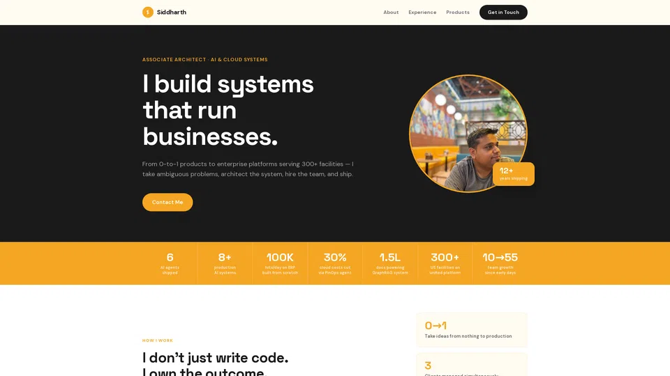 Homepage snapshot at launch