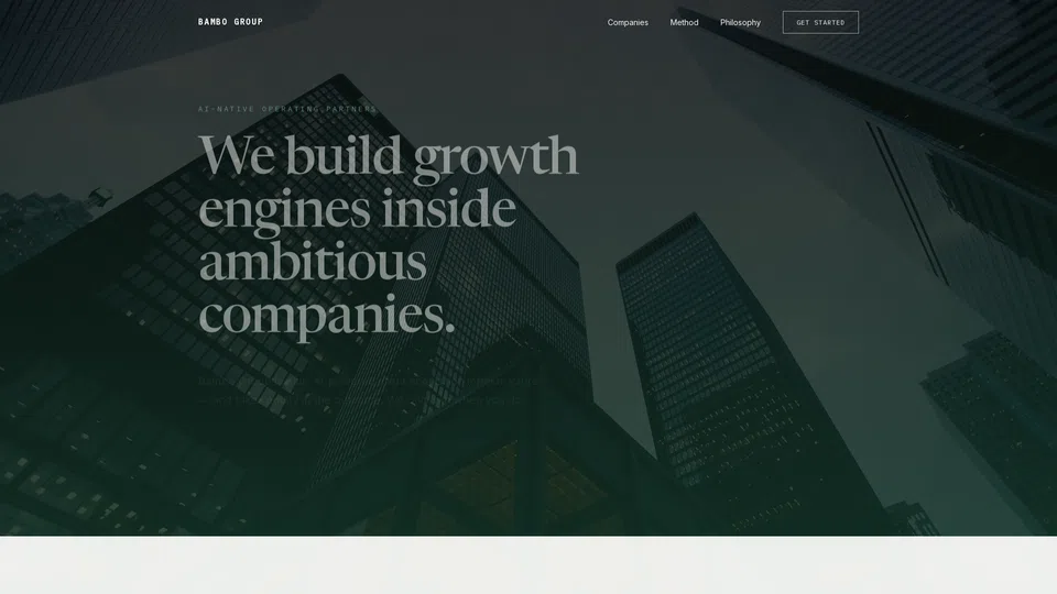 Homepage snapshot at launch