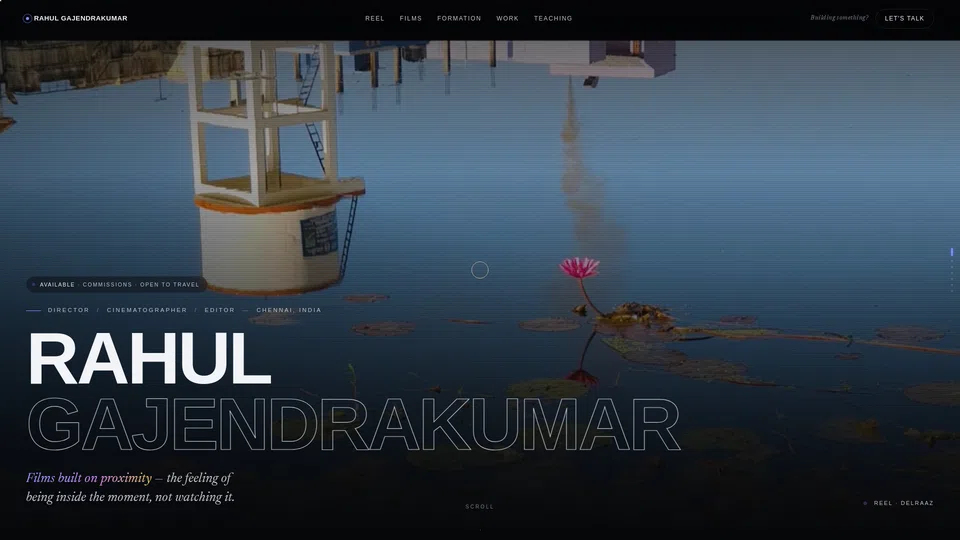 Homepage snapshot at launch