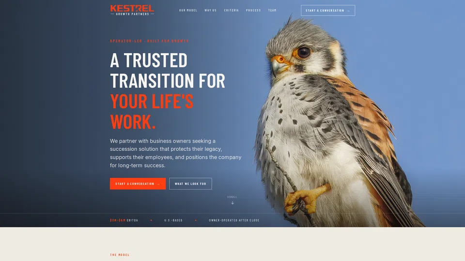 Homepage snapshot at launch