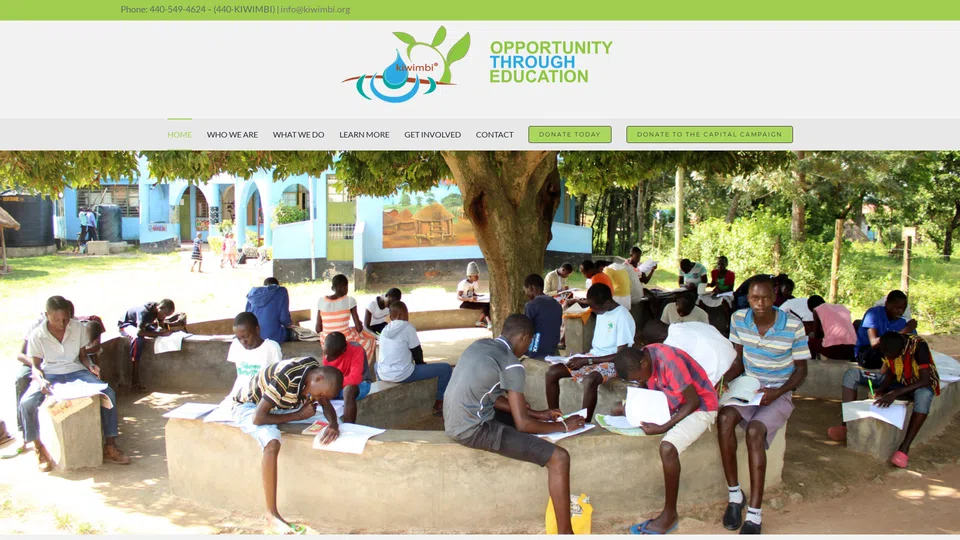 Homepage snapshot at launch