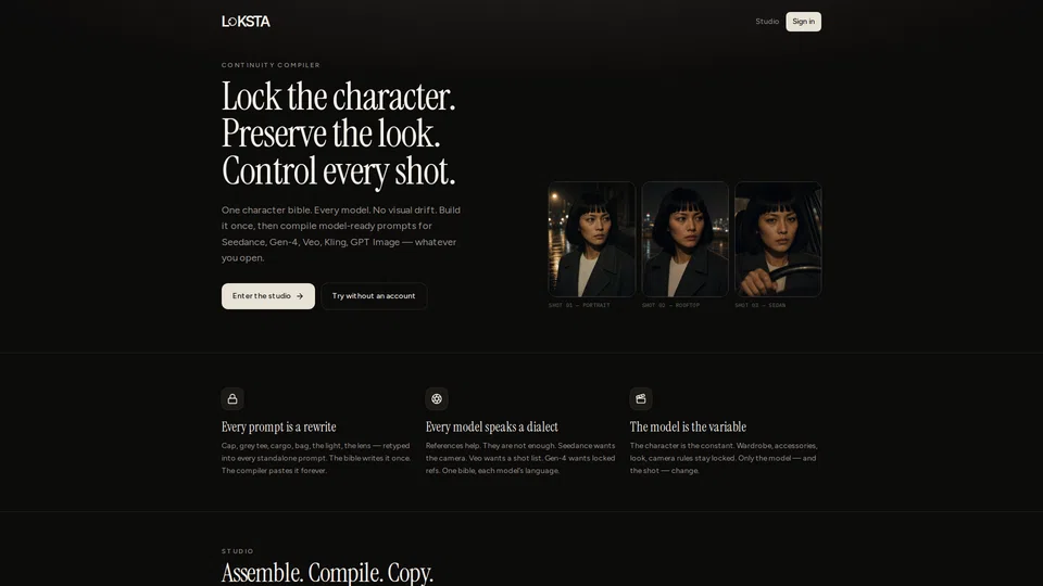 Homepage snapshot at launch