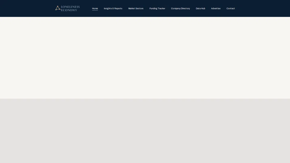 Homepage snapshot at launch