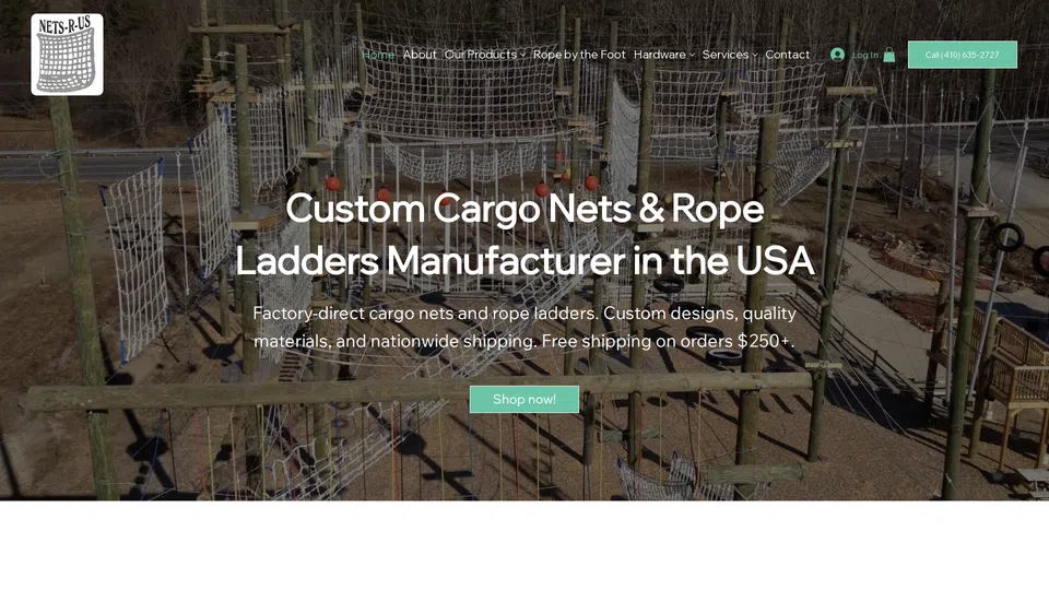 Homepage snapshot at launch