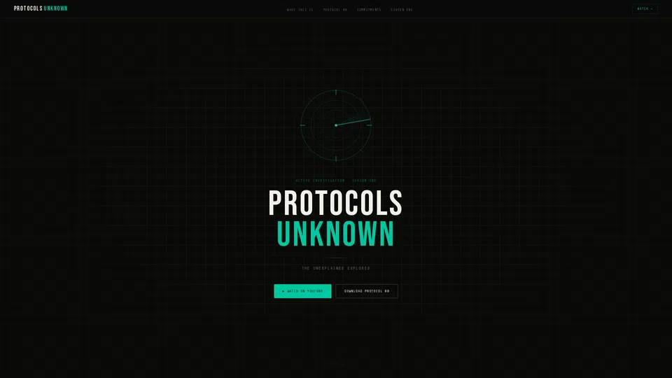 Homepage snapshot at launch
