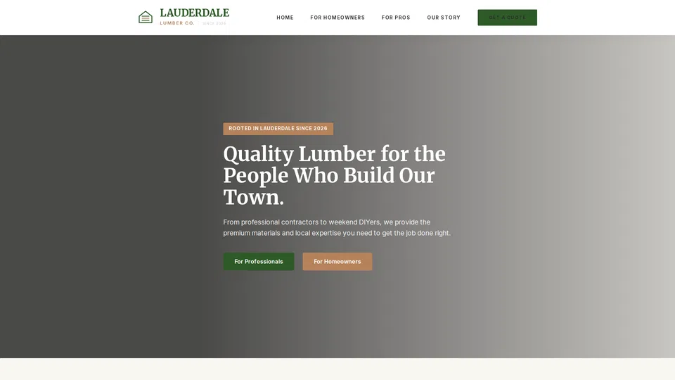 Homepage snapshot at launch
