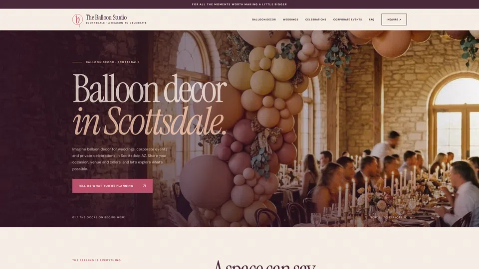 Homepage snapshot at launch