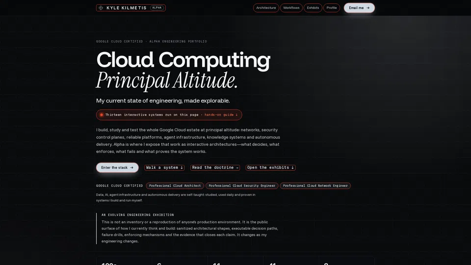Homepage snapshot at launch