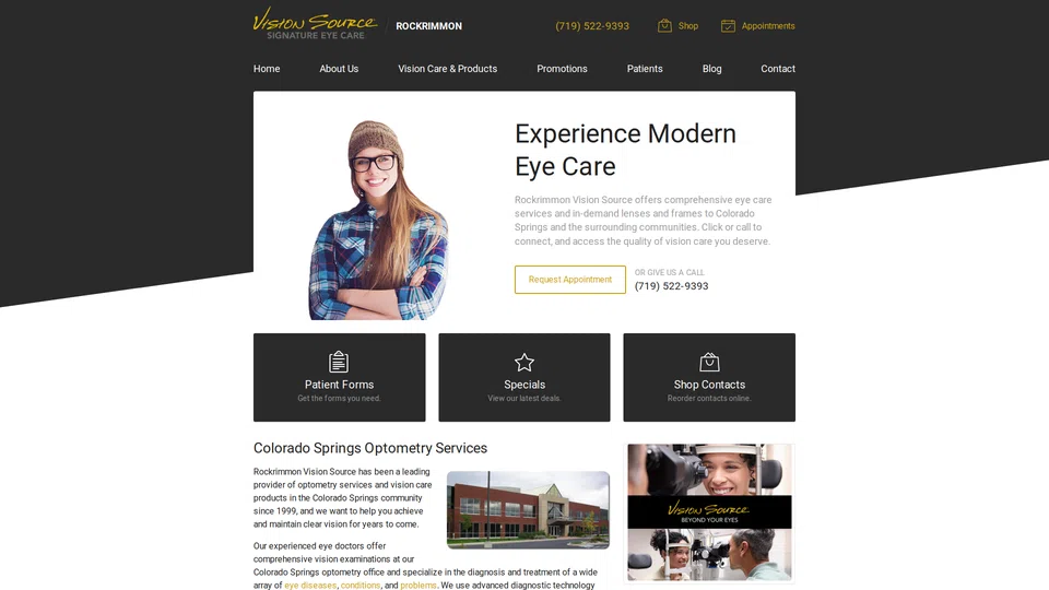 Homepage snapshot at launch