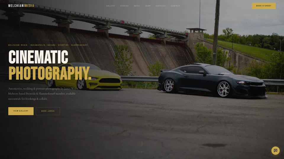Homepage snapshot at launch