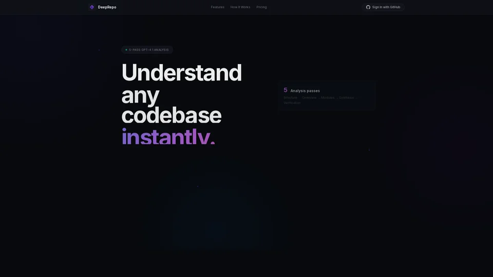 Homepage snapshot at launch