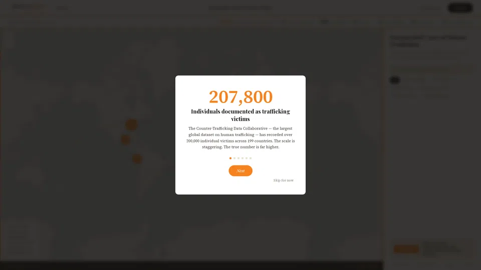 Homepage snapshot at launch