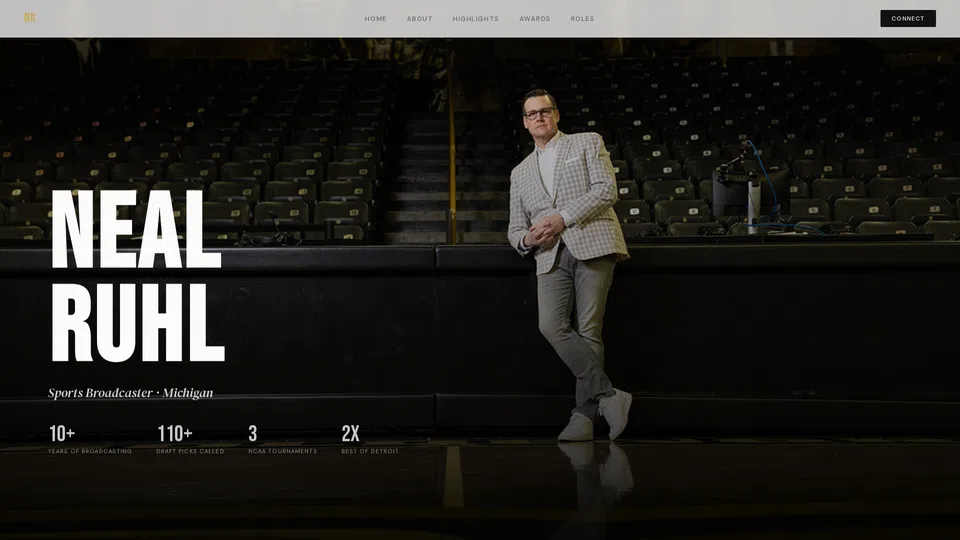 Homepage snapshot at launch