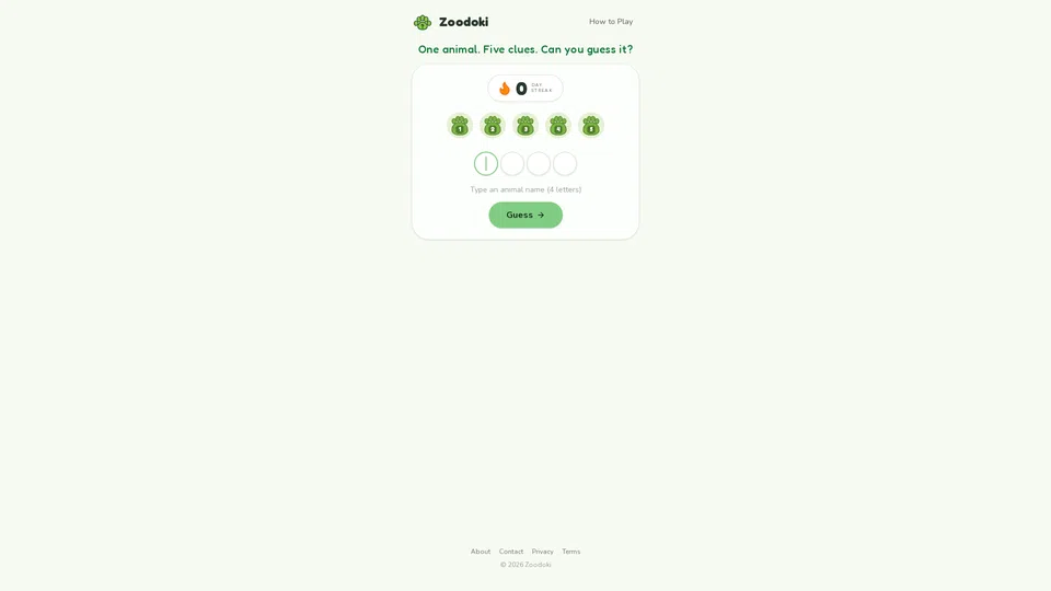 Homepage snapshot at launch