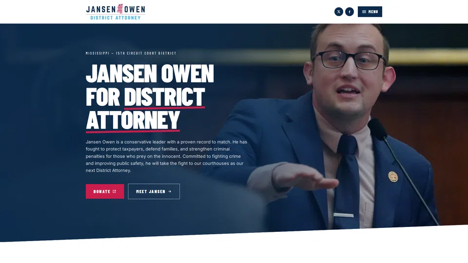Homepage snapshot at launch