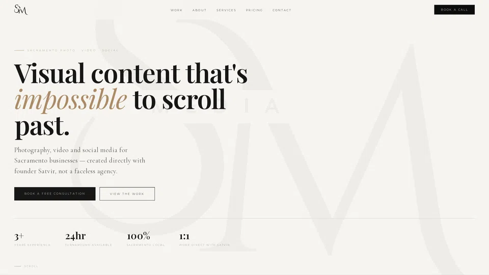 Homepage snapshot at launch