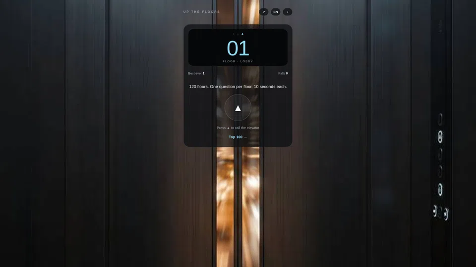Homepage snapshot at launch