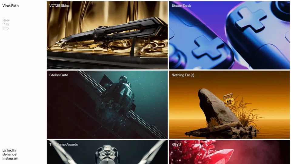Homepage snapshot at launch