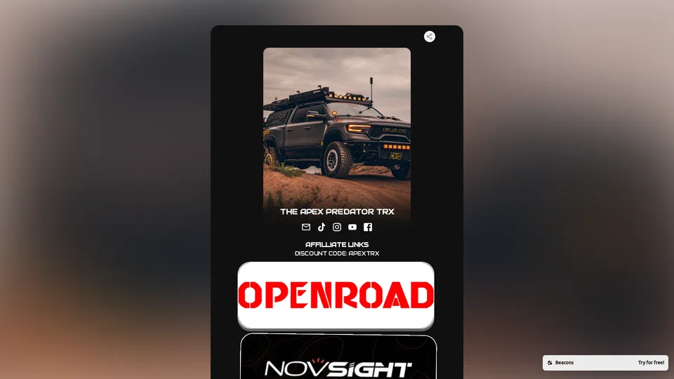 Homepage snapshot at launch