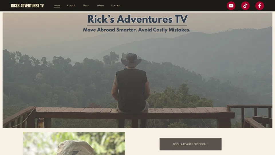 Homepage snapshot at launch