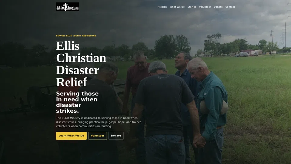 Homepage snapshot at launch
