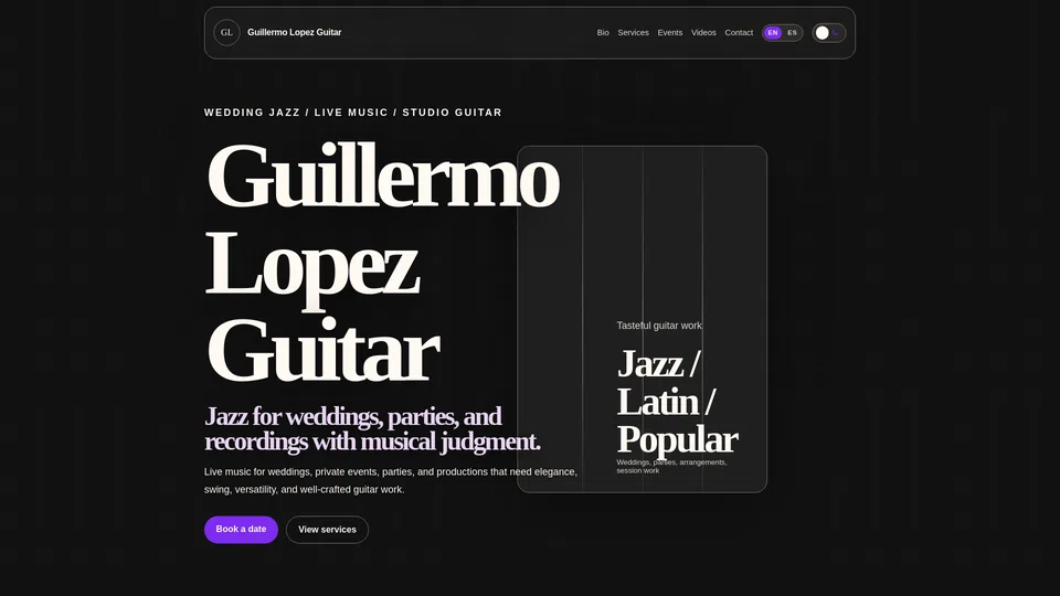 Homepage snapshot at launch