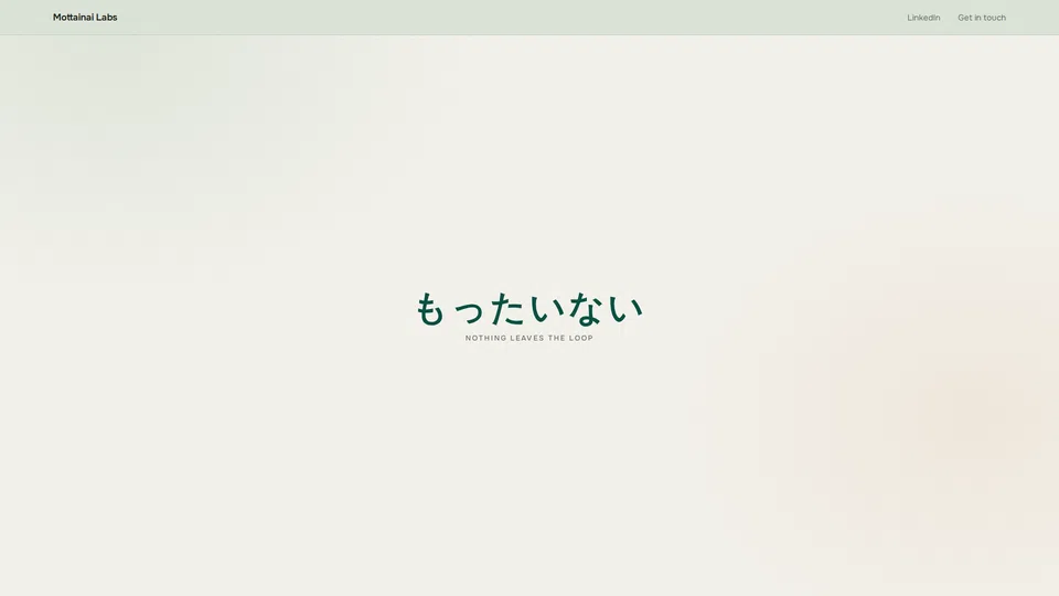 Homepage snapshot at launch