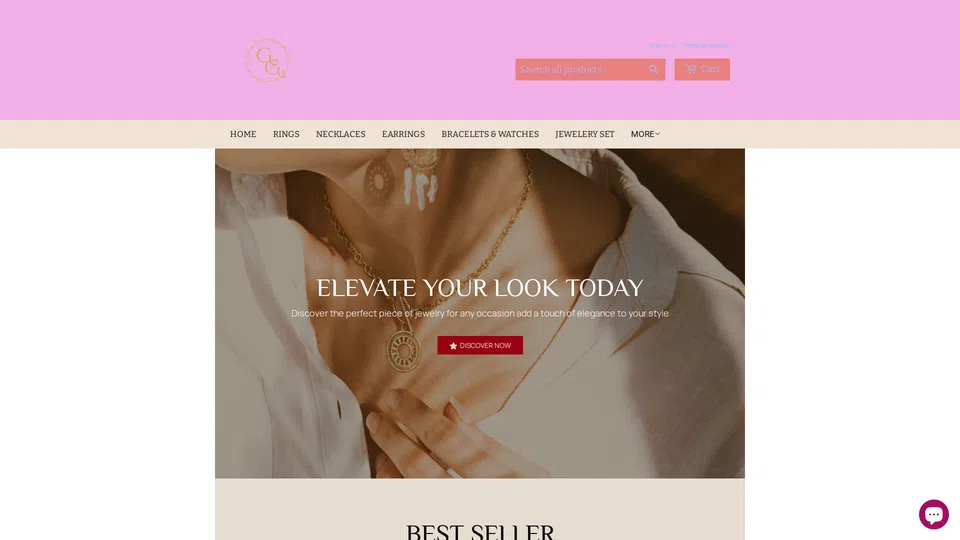 Homepage snapshot at launch