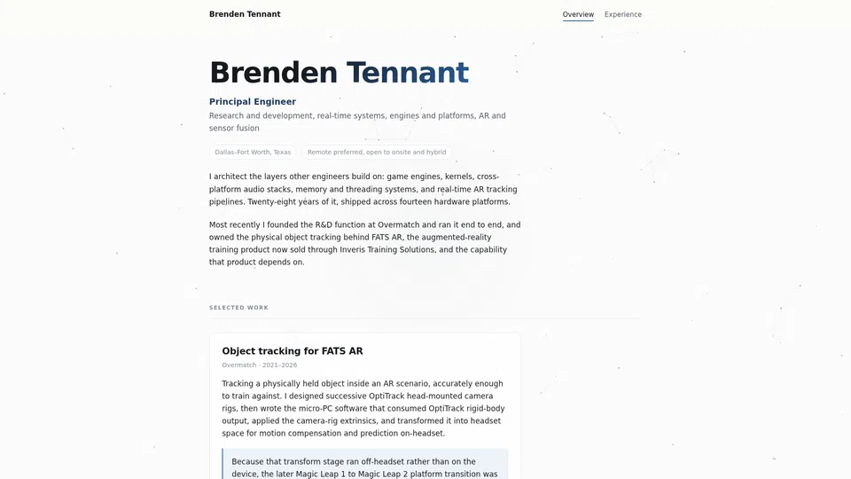 Homepage snapshot at launch