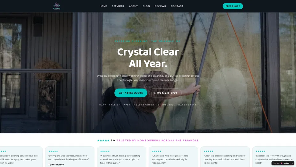 Homepage snapshot at launch
