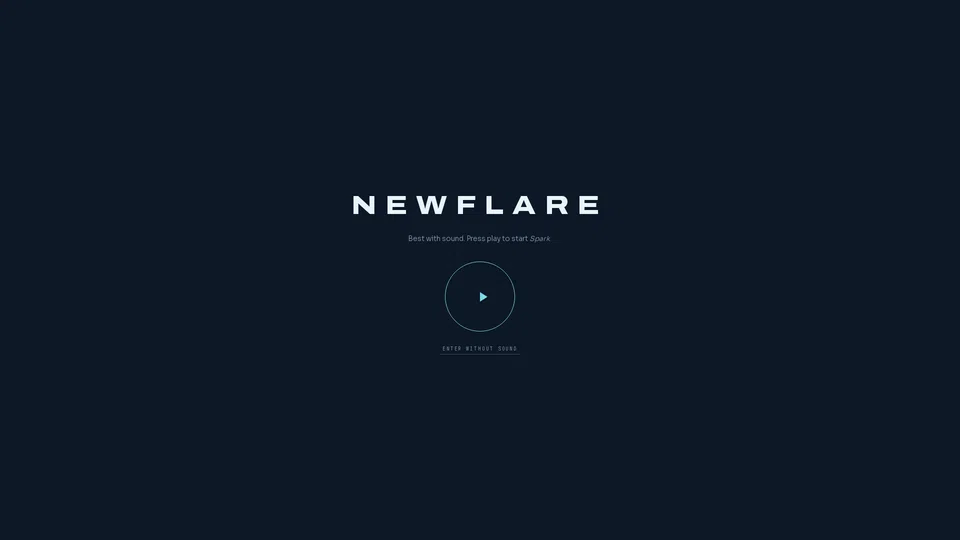 Homepage snapshot at launch