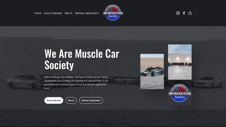 Homepage snapshot at launch