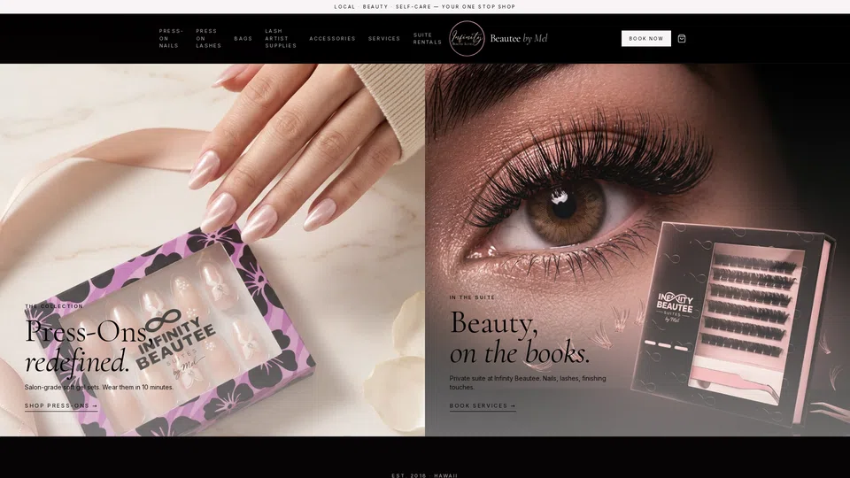 Homepage snapshot at launch
